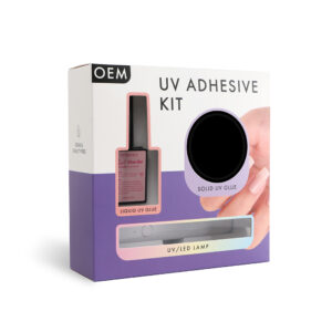 طقم الغراء بالأشعة فوق البنفسجية من Senboma: غراء جل الأشعة فوق البنفسجية غير السام المخصص للأظافر اللاصقة غير السامة من ODM للتطبيقات الاحترافية