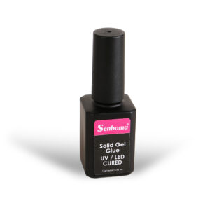 غراء جل صلب معالج بالأشعة فوق البنفسجية/مصباح LED من Senboma ديزاين للأظافر الاصطناعية (15 جم/وزن صافي 0.53 أونصة)