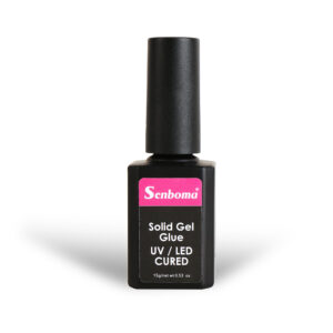 غراء جل صلب معالج بالأشعة فوق البنفسجية/مصباح LED من Senboma ديزاين للأظافر الاصطناعية (15 جم/وزن صافي 0.53 أونصة)