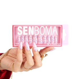 Customized Press-On Nails - Curve&Stripe