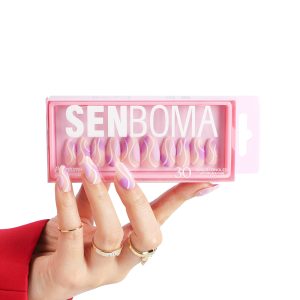 Matt Swirl Nails with Private Label Box